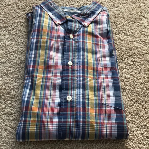 NAUTICA Men's Size XL plaid cotton button down shirt - Picture 1 of 7